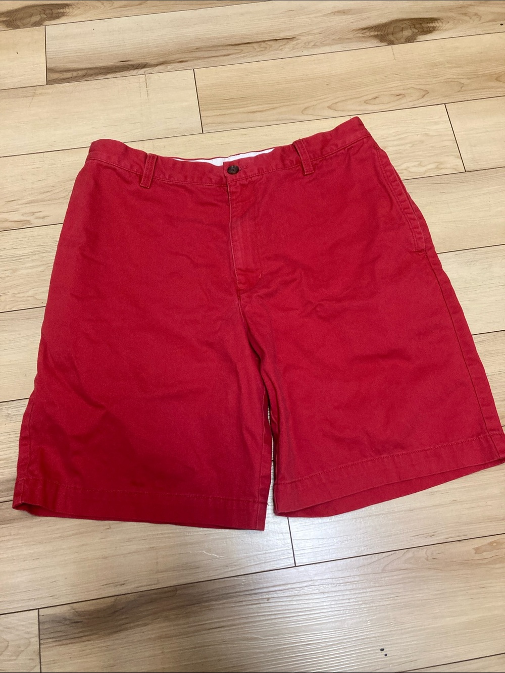 Izod Red Flat Front Men's Shorts